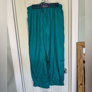 Teal Wide-Leg Pants